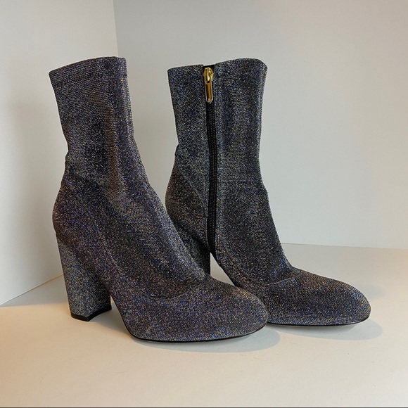 Sam Edelman Calexa Glitter Sock Bootie Size 6.5 - Picture 9 of 10